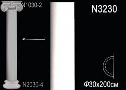 Полуколонна из полиуретана N3230